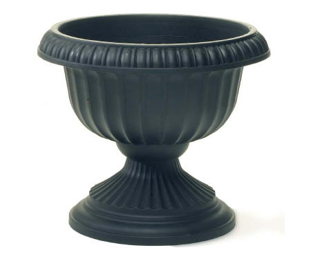Grecian Urn Planter 12″ – Black